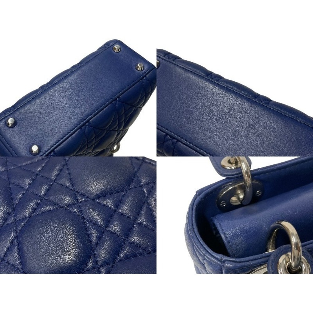 Christian Dior Lady Shoulder Bag Blue - Picture 8 of 10